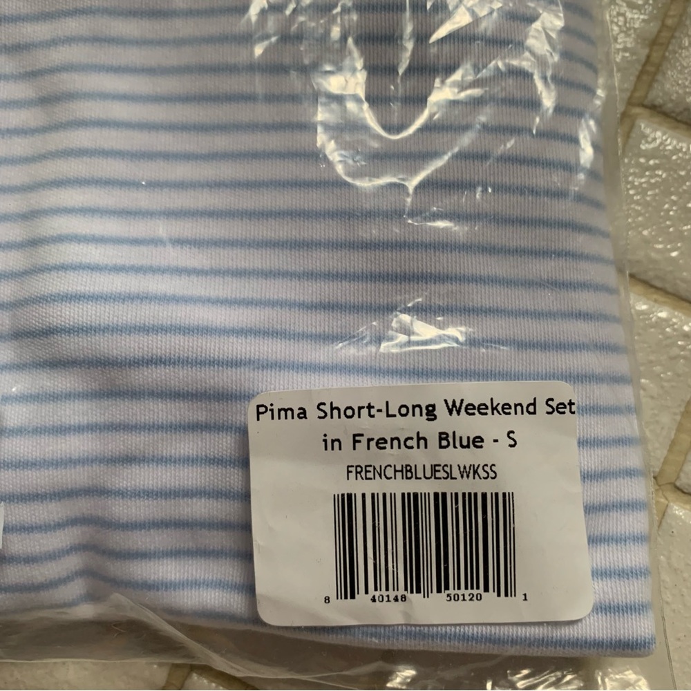 NWT Lake Pajamas short-long weekend set S (french blue) - Picture 6 of 6